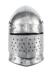 Close helmet on a white background