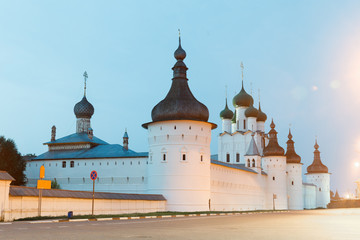 Fototapeta na wymiar White Kremlin in Rostov Veliky