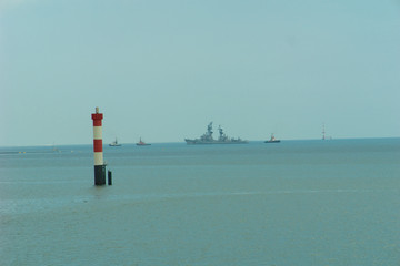 Zerstörer vor Wilhelmshaven