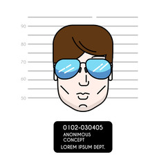 Anonimous man concept