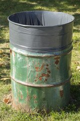 Rusted Trash Can