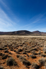 Crater in the side of the mountain -  Graaff-Reinet