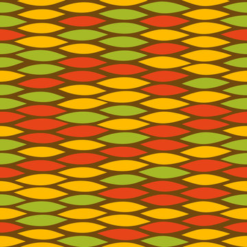 Vector rastafarian snake skin pattern