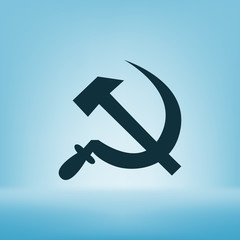 Hammer and sickle vector illustration