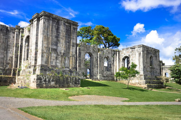 Santiago Apostol Parish Ruins in in the city of Cartago, Costa Rica. The site was never completed...