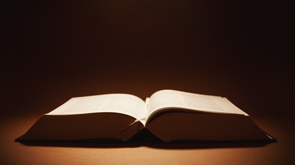 Naklejka premium Open Thick Book
