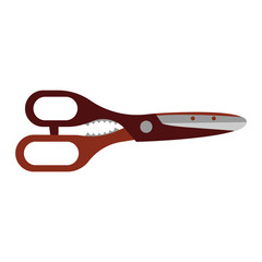 Scissor vector illustration isolated