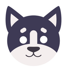 Animals carnival mask vector icon