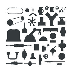 Machine parts vector illustration