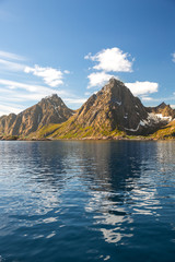 Fototapeta na wymiar Landscape in Lofoten Islands, Norway.