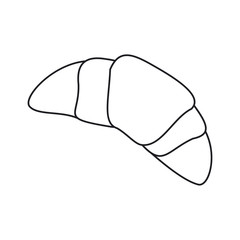 Croissant icon. Bakery food product and menu theme. Isolated design. Vector illustration