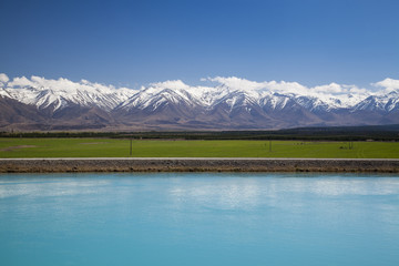 Mountain peak in New Zealand