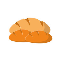 Bread icon. Bakery food product and menu theme. Isolated design. Vector illustration
