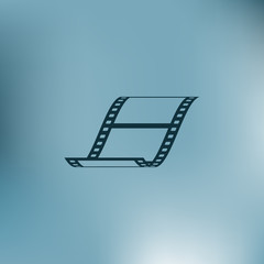 Vector blank film strip icon