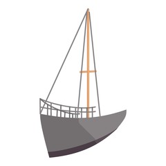 Sailing ship icon. Cartoon illustration of ship vector icon for web