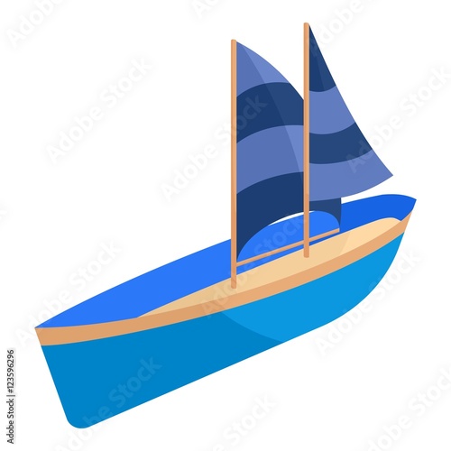 "Yacht icon. Cartoon illustration of yacht vector icon for web" Stock