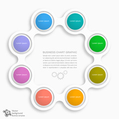 Business Chart Graphic #Circular 8-Step Process