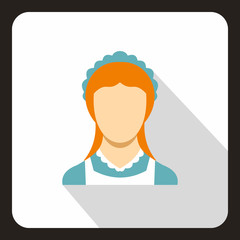 Maid icon. Flat illustration of vector icon for web