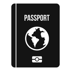 Passport icon. Simple illustration of passport vector icon for web