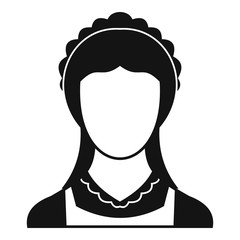 Cleaning household service maid icon. Simple illustration of maid vector icon for web
