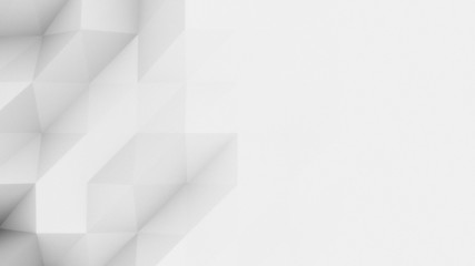 Fototapeta premium Abstract light grey polygonal background for modern reports and presetations. Origami-like design. 3D rendering