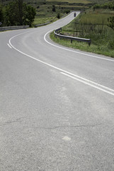 Curve of road
