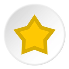 Star icon. Flat illustration of star vector icon for web