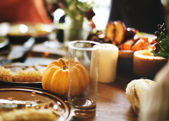 Pumpkin Pie Dessert Celebration Thanksgiving Holiday Concept