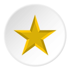 Geometric figure of celestial star icon. Flat illustration of geometric figure of celestial star vector icon for web