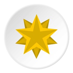 Obraz premium Two crossed stars icon. Flat illustration of two crossed stars vector icon for web