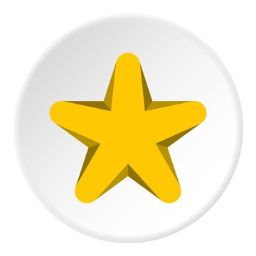 Geometric figure star icon. Flat illustration of geometric figure star vector icon for web