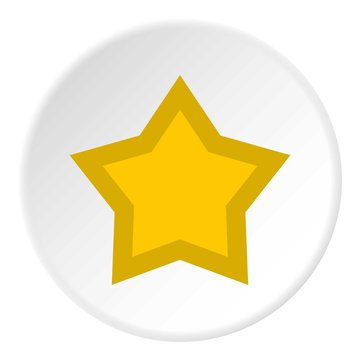 Star icon. Flat illustration of star vector icon for web