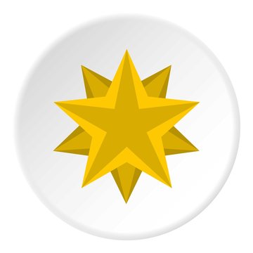 Two crossed stars icon. Flat illustration of two crossed stars vector icon for web