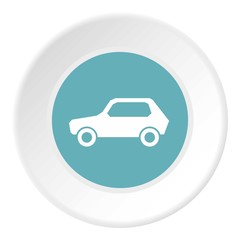 Sign car icon. Flat illustration of sign car vector icon for web