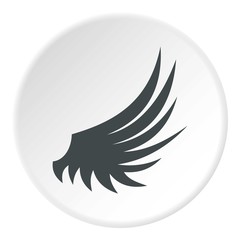 Birds wing icon. Flat illustration of birds wing vector icon for web