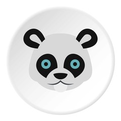 Panda icon. Flat illustration of panda vector icon for web