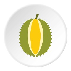 Durian fruit icon. Flat illustration of durian fruit vector icon for web