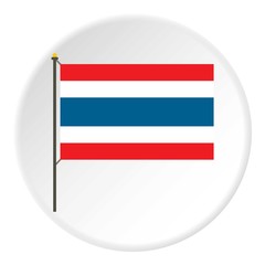 Flag of Thailand icon. Flat illustration of flag of Thailand vector icon for web