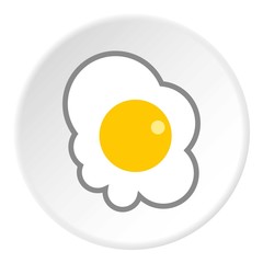 Scrambled eggs icon. Flat illustration of scrambled eggs vector icon for web