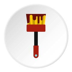 Paint brush icon. Flat illustration of paint brush vector icon for web