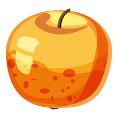 Apple icon. Cartoon illustration of apple vector icon for web