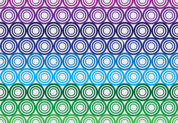 Purple blue green polka dots seamless pattern background