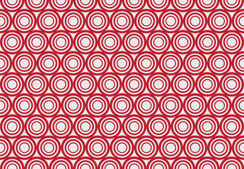 Red polka dots seamless pattern background