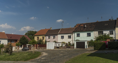 Fototapeta na wymiar Roudnice nad Labem town in summer day