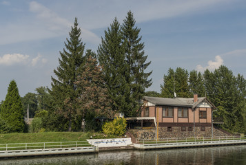 Obraz premium Roudnice nad Labem town in summer day