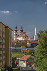 Obraz premium Kadan historic town in summer day