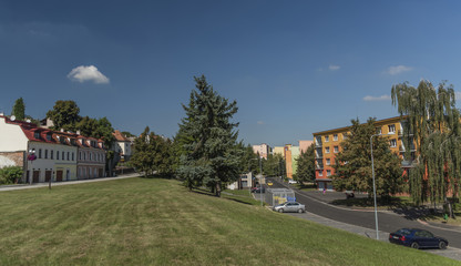 Kadan historic town in summer day