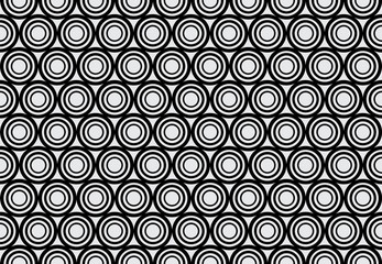 black and white polka dots seamless pattern background