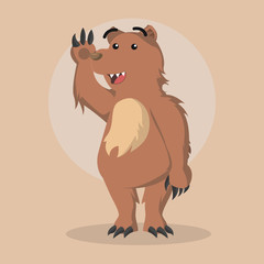 bear character vector illustration design