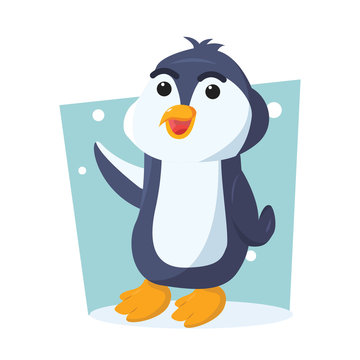 penguin character vector illustration design
